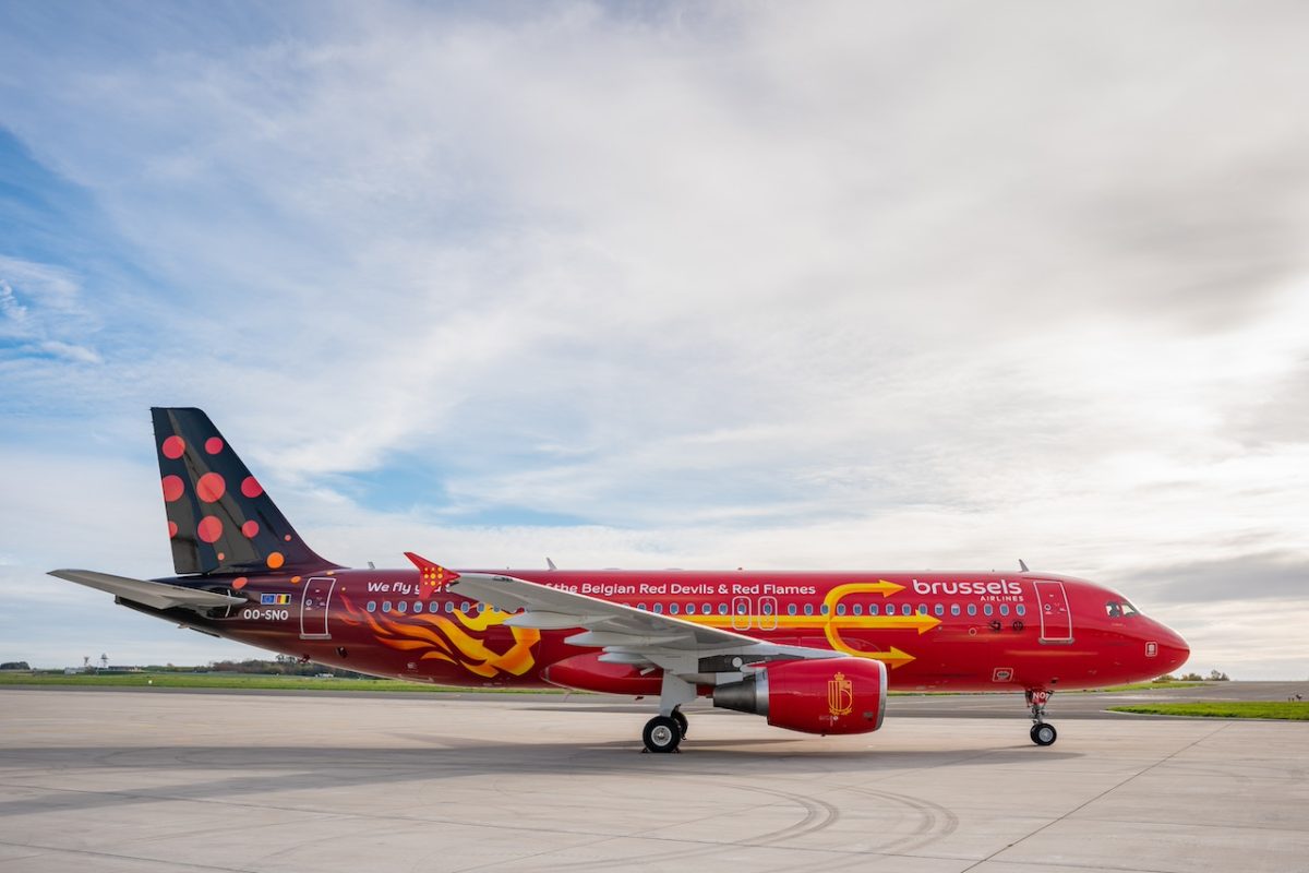 Brussels Airlines Floods Spain with a Soccer-Themed Jet Before the Big Match