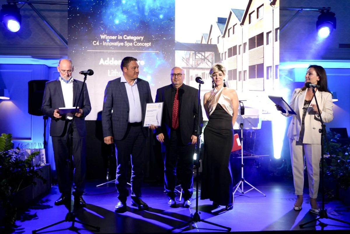 Five spa and wellness leaders on stage at HEALTHXCHANGE Summit 2026 in Varna
