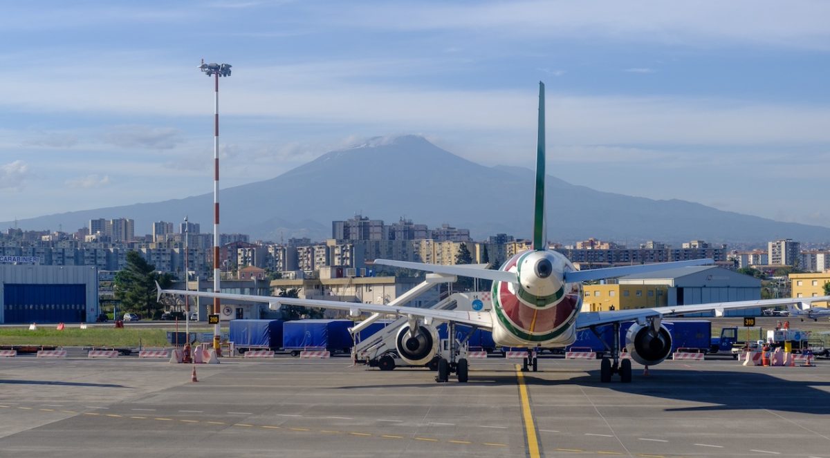 Mount Etna's Ash Blanket Grounds 130 Flights Across Sicily
