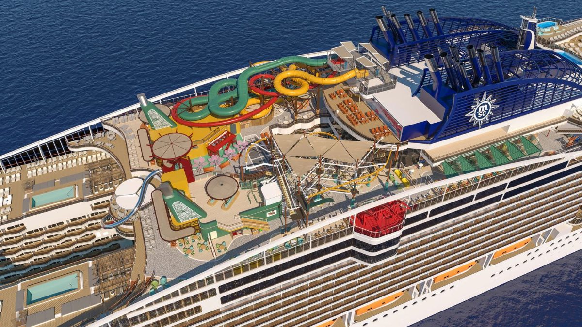 MSC's New Ship Is Getting a Theme Park That Swings Over the Ocean