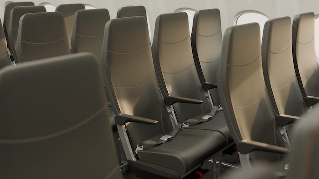 New Kestrel aircraft seats with enhanced legroom and modern design