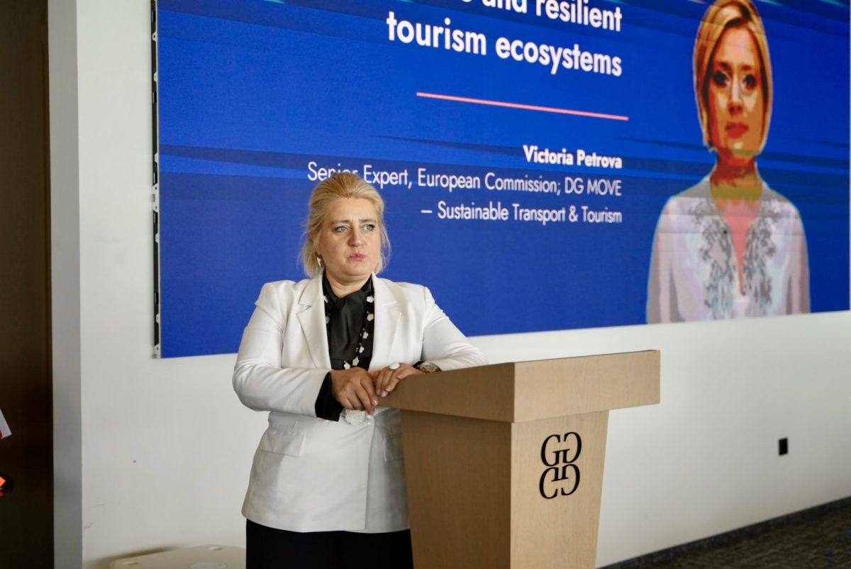 Speaker at podium during HEALTHXCHANGE Summit 2026 in Varna, Bulgaria