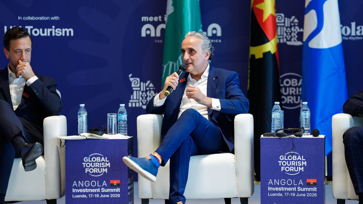 Two hospitality executives speaking at Global Tourism Forum Angola Investment Summit panel